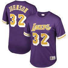 Camiseta nba de Johnson Lakers Morado